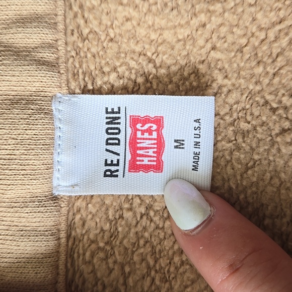 Re/Done X Hanes 70s Half-Zip Sweatshirt - Picture 2 of 6